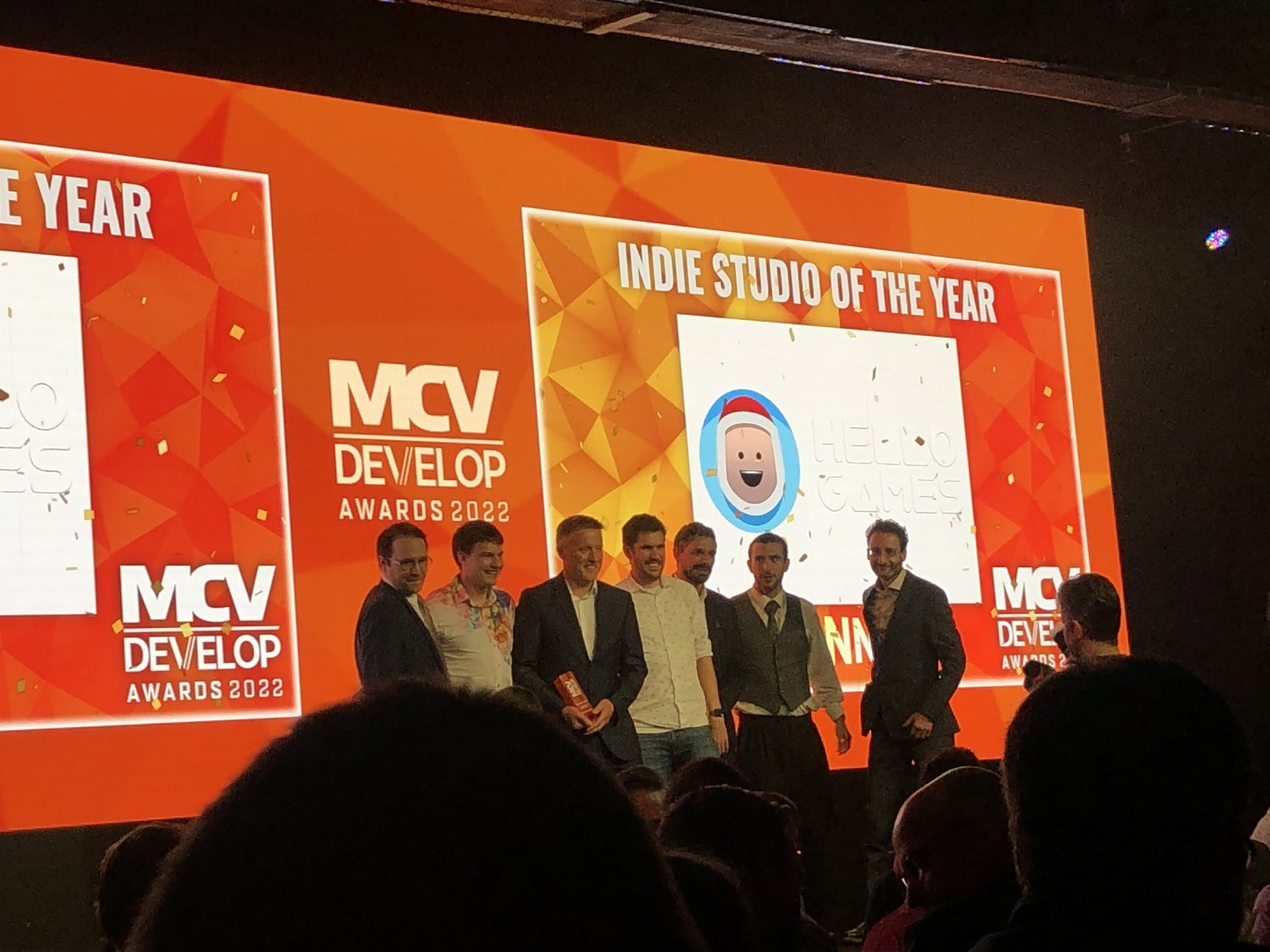 A photograph from the MCV Develop Awards